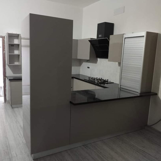 Modular kitchen grey