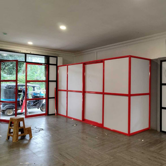 Red Partition Cabin